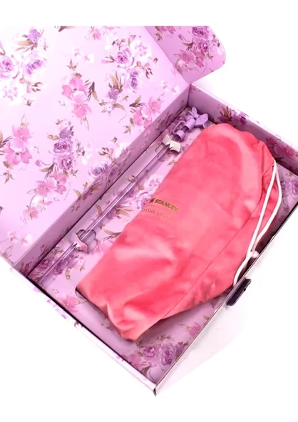 Stanley Quencher Pipetli Termos Bardak 1.18 Lt Loveshackfancy lila - Resim 4