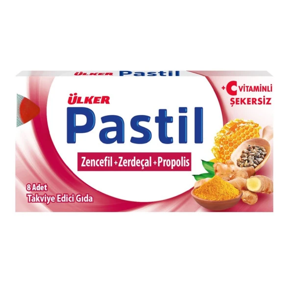 ÜLKER PASTİL 8Lİ 22.4GR ZENCEFİL ZERDEÇAL PROPOLİS