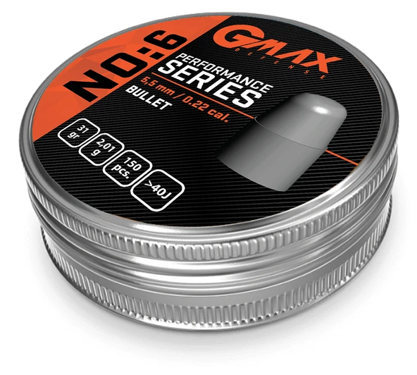 Gmax Performans Serisi Bullet 5.5mm Havalı Saçma No:6 - Resim 2