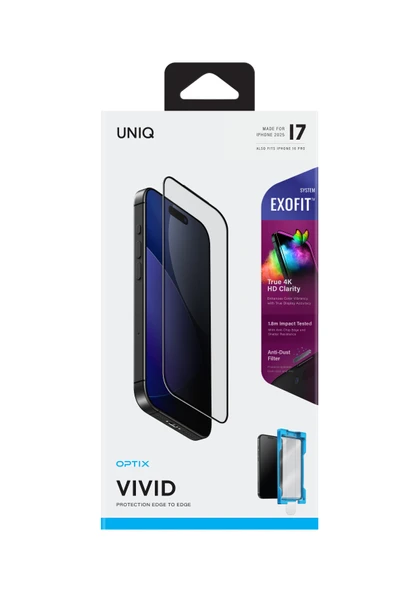 İphone 17 Ekran Koruyucu Uygulama Aparatlı Hassas ve Kolay Kurulum Yüksek Dayanıklı Covex Vivid Cam - Resim 6