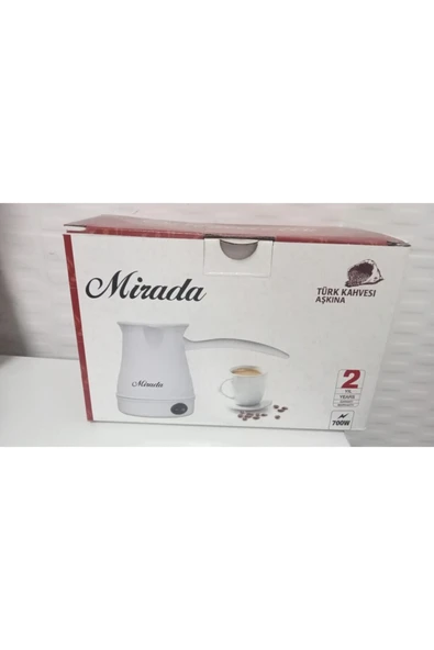 Mirada Türk Kahvesi Cezvesi Beyaz -kırmızı ürün görseli 1