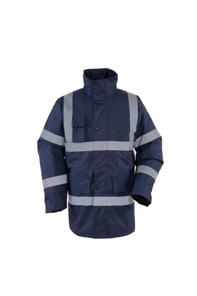 Vizwell Reflektörlü 300D Oxford İçi Kapitoneli Parka Mont Lacivert ürün görseli 1