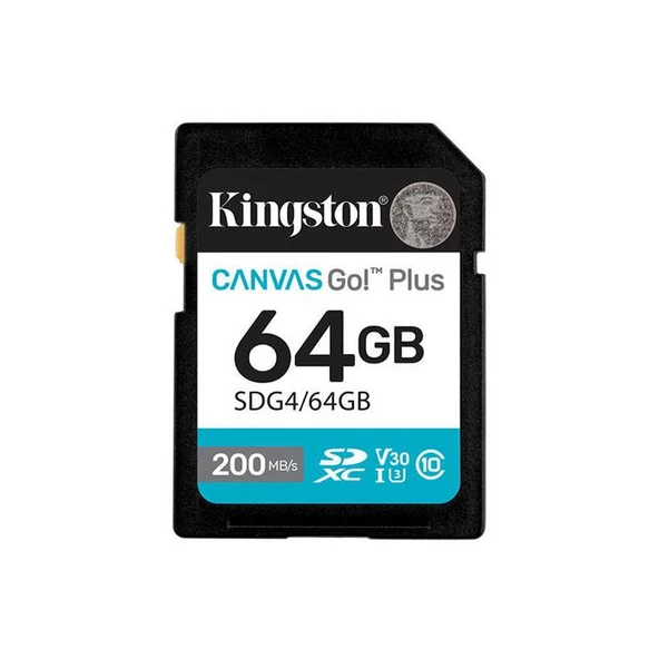 KINGSTON 64GB SD Canvas Go+ SDG4/64GB ürün görseli 1