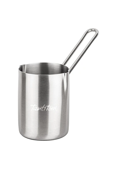 Tantitoni Paslanmaz Çelik Çift Ağızlı Silindir Cezve 350 ml ürün görseli 1