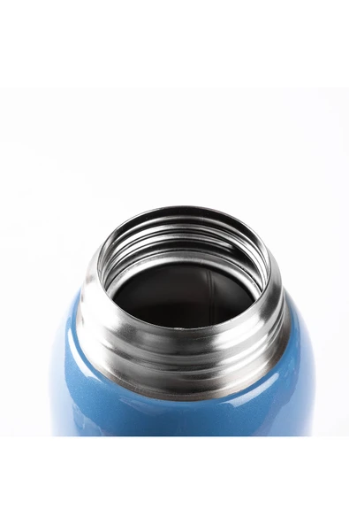 Tantitoni KAKE MAVİ AYICIK DESENLİ ÇİFT KAPAKLI ÇOCUK TERMOSU 600ML - Resim 6