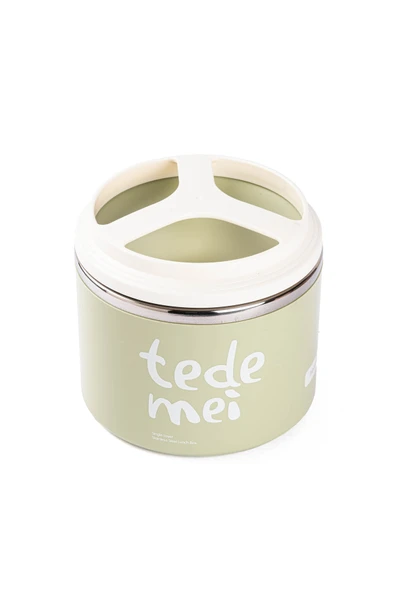 Tantitoni TEDEMEI YEŞİL PASLANMAZ ÇELİK  YEMEK TAŞIMA KABI 1L ürün görseli 1