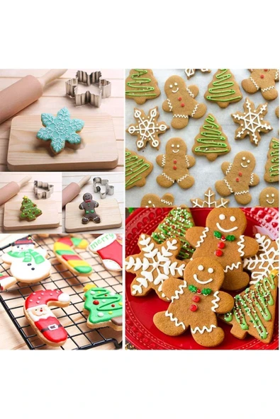 Tinky Winky Yılbaşı Temalı Metal Kurabiye Kalıbı Baston Şeker - Resim 2