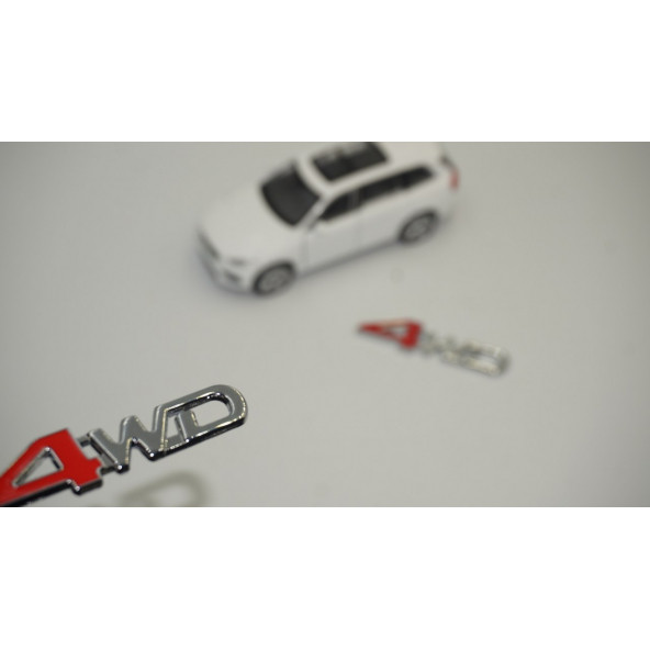 Arazi Off Road 4WD Krom Metal Çamurluk Yanı 3M 3D Yazı Logo Amblem Seti