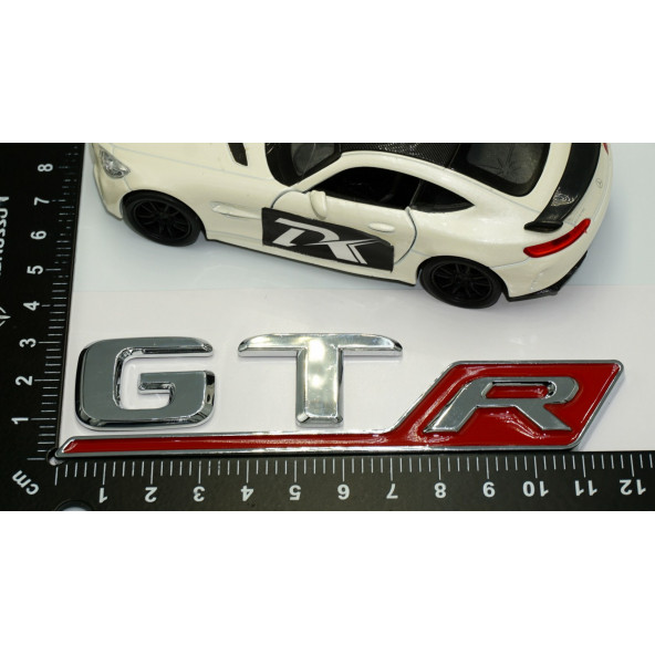 DK Benz GT R Krom Kırmızı Abs 3m 3d Bagaj Logo Amblem - 4