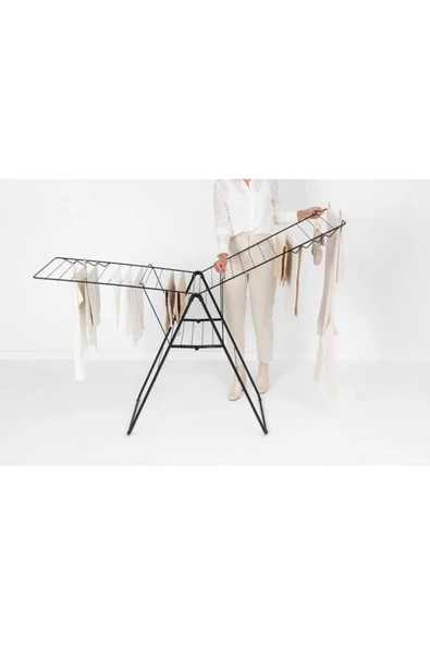 Tantitoni Brabantia Mat Siyah Çamaşır Kurutma Askısı-25 Metre ürün görseli 1