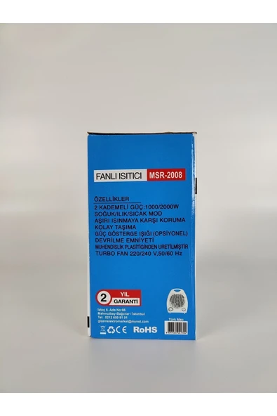 Microstar Fanlı Isıtıcı Msr-2008 - Resim 3