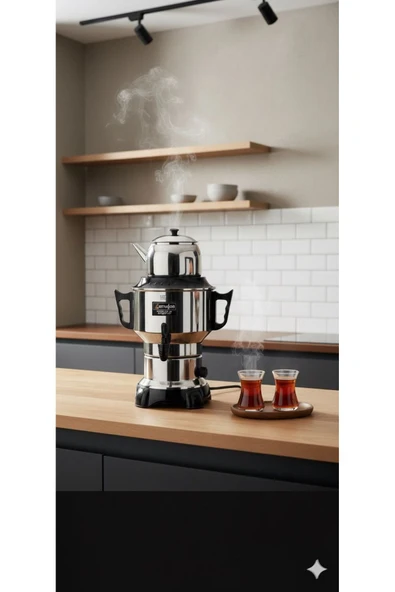 Armağan -ask Elektrikli Semaver Çaycı 4,5lt 50 Bardak - Resim 4