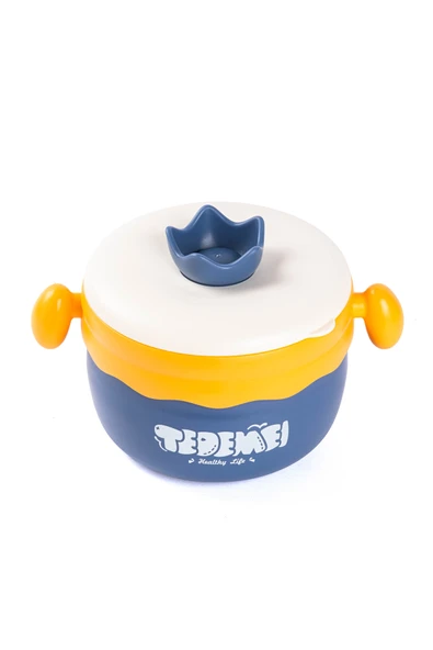 Tantitoni TEDEMEI MOR PASLANMAZ ÇELİK BABY YEMEK TAŞIMA KABI 400ML ürün görseli 1