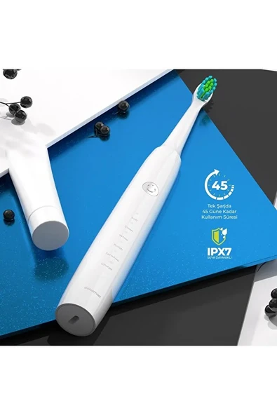 Polosmart PSC75 Elektrikli Diş Fırçası - 5 Modlu ,hassas Diş Eti Bakımı ve Etkili Plak Temizliği - Resim 2