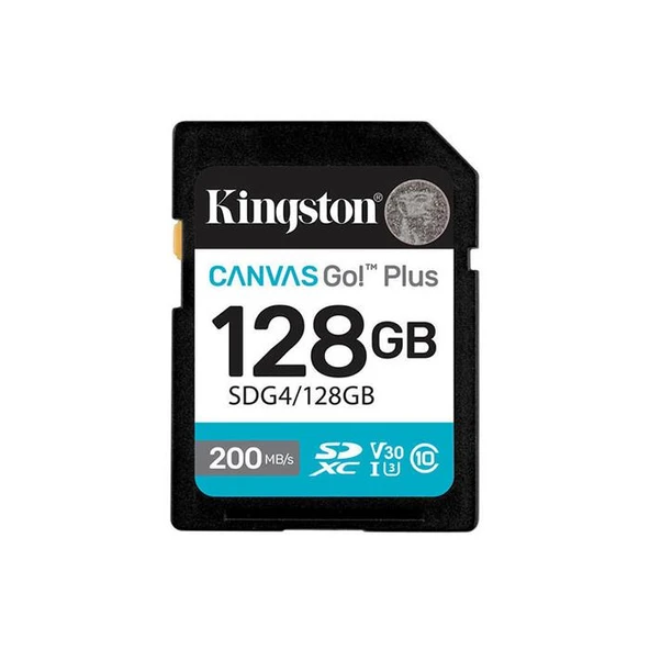 KINGSTON 128GB SD Canvas Go+ SDG4/128GB ürün görseli 1