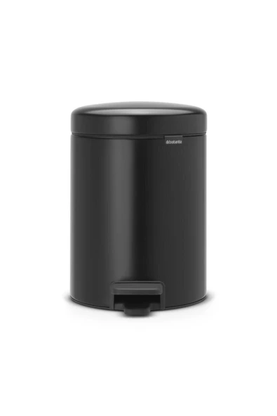 Tantitoni Newıcon Matt Black Pedallı Çöp Kutusu 5l ürün görseli 1