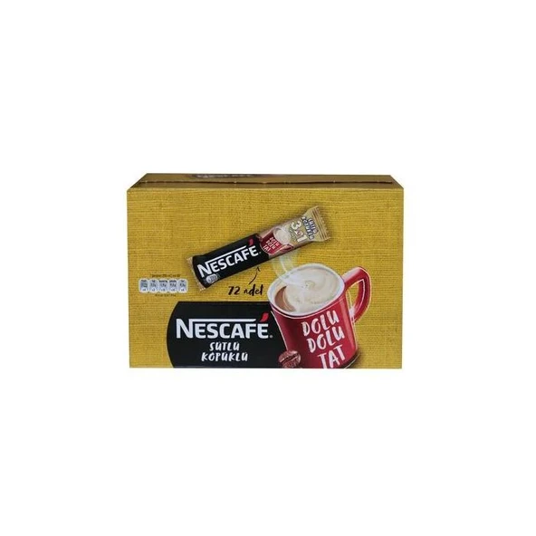 Nestle Nescafe 3ü1 Arada Sütlü Köpüklü 72 Adet 17,4gr 12397895(600.20.30.0006) ürün görseli 1