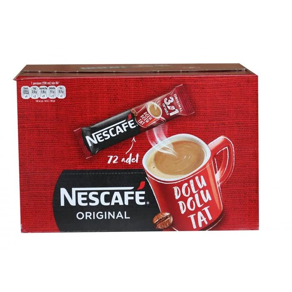 Nestle Nescafe 3ü1 Arada Phnx 72 Adet 17,5gr (12379957)(600.20.30.0007) ürün görseli 1