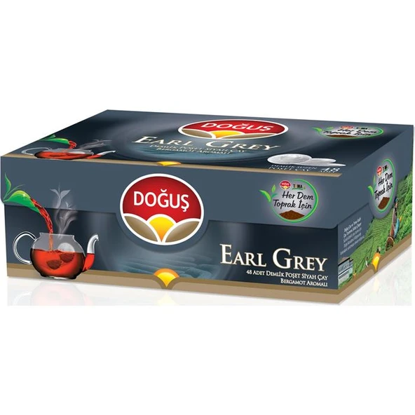 Doğuş Early Grey Demlik Poşet Çay 48x3.2 gr(600.10.30.0006) ürün görseli 1