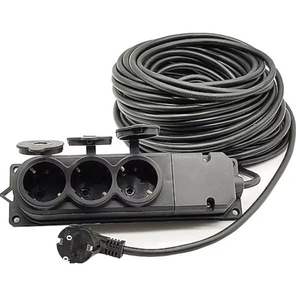 Topart 01558 20 Metre Grup Prizli Uzatma 3X2,5 Kablo - Resim 3