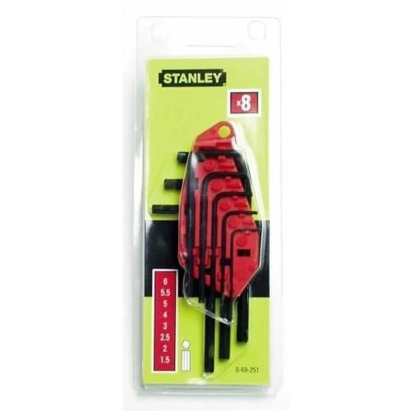 Stanley ST069251 8 Parça Allen Anahtar Takımı - Resim 4