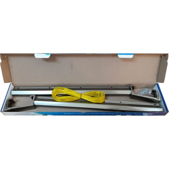 Koral Alüminyum Balkon Çamaşır Kurutma Askılığı 80x30 - Resim 9