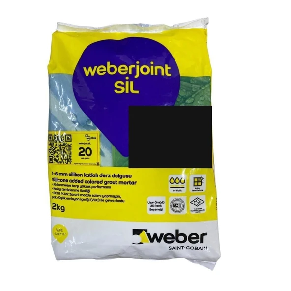 Weber Joint Sil 413 Siyah Derz Dolgu 2 Kg - Resim 2
