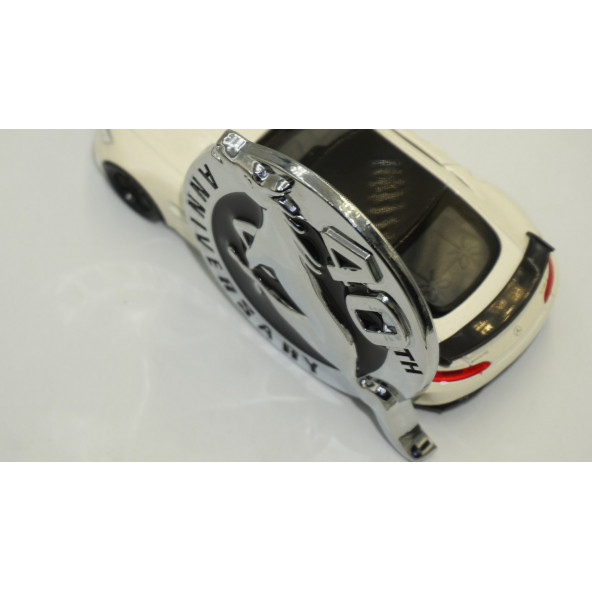 Ford Mustang 40.Yıl Bagaj Body Logo Krom Metal 3M 3D Logo Arma - 5