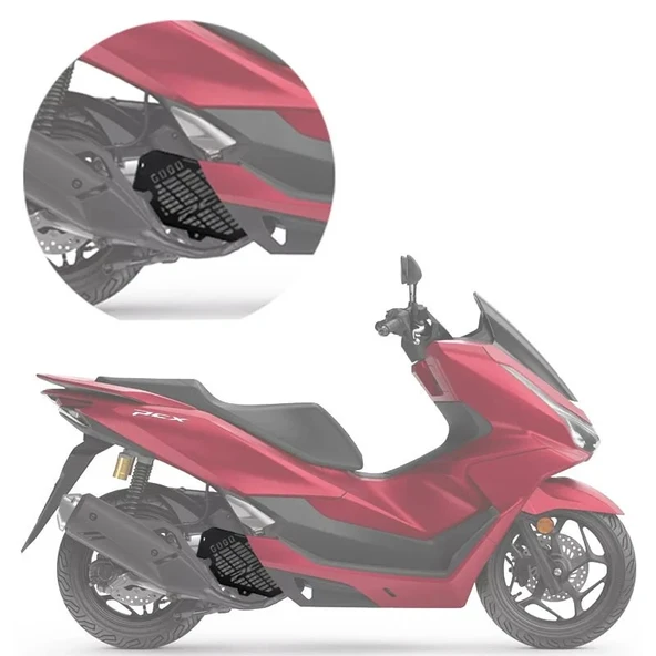Honda PCX 2024 - 2025 Radyatör Koruma Demiri Siyah - Resim 2