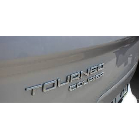 Ford Courier Custom Tourneo 3M 3D Parlak Krom ABS Bagaj Yazı Logo Amblem - Resim 7