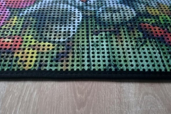Giz Home Catsline Kedi Tuvalet Kum Paspası 40X60 Çiçekli Kedi - 3