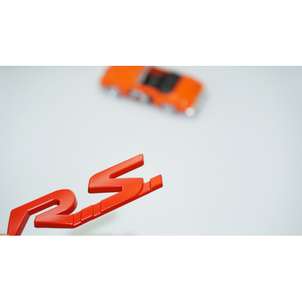 DK Tuning RS Bagaj 3M Kırmızı Metal Logo Arma Dacia İle Uyumlu