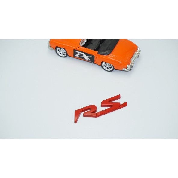 DK Tuning RS Bagaj 3M Kırmızı Metal Logo Arma Dacia İle Uyumlu - 2