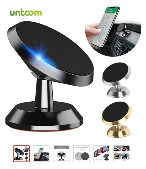 Byr Manyetik Araba Telefon Tutucu Montajı (Sadece Plastik Aparattır!!!) 3D - Resim 4