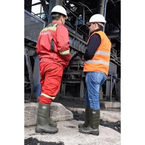 Pollyboot Vega 36 Numara Çelik Burunlu Çizme Poliüratan - Resim 4