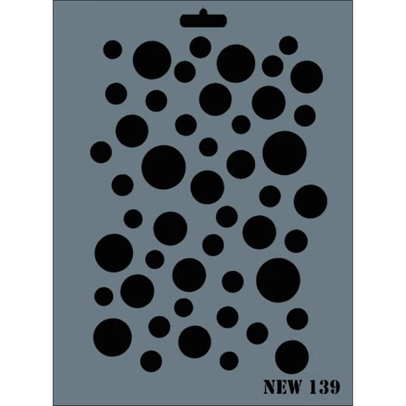 Rich New Seri N-139 Stencil 35x25 cm - Resim 6