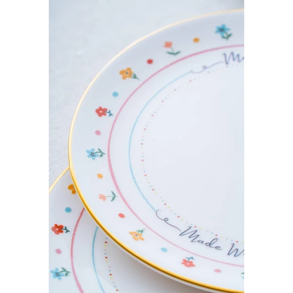 ACAR LİVALDİ 6LI PASTA TABAĞI 19CM - Resim 2