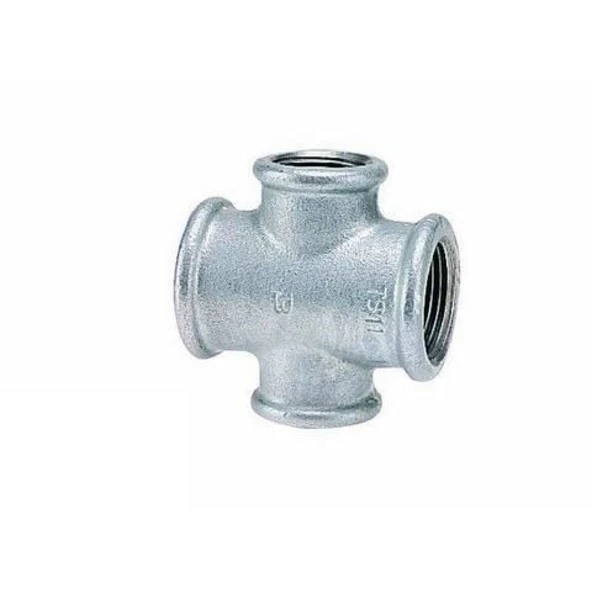 1 1/4X3/4X1 1/4X3/4 Galvanizli İstavroz İnegal Te - Resim 3