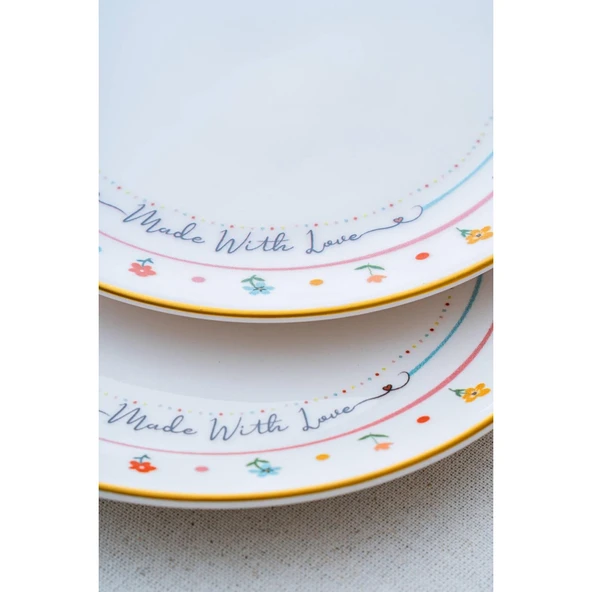 ACAR LİVALDİ 6LI PASTA TABAĞI 19CM - Resim 3