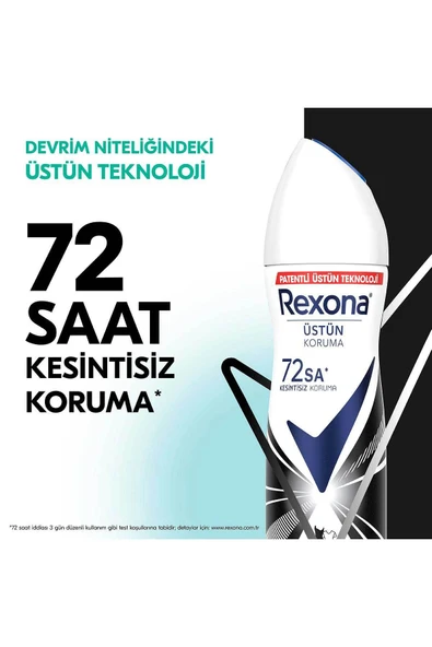 Rexona Kadın Sprey Deodorant Invisible 72 Saat Kesintisiz Koruma 150 ml X3 - Resim 3