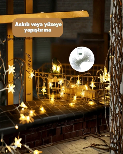 Yıldız Led Işık 5 Metre Dekoratif Aydınlatma Günışığı (Kopya) - Resim 3