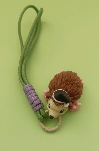 Anahtarlık Çanta Süsü Sevimli Kirpi Oynar Eklem Hareketli Oyuncak Yılbaşı Doğum Günü Hediye - Resim 11