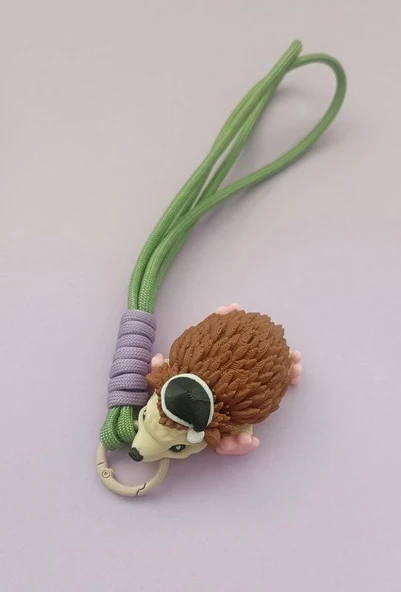 Anahtarlık Çanta Süsü Sevimli Kirpi Oynar Eklem Hareketli Oyuncak Yılbaşı Doğum Günü Hediye - Resim 12