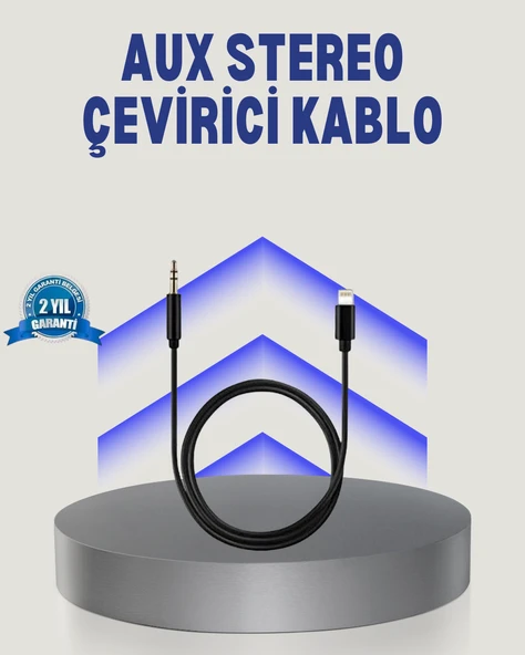 iPhone Lightning 3.5mm Aux Çevirici Kablo JH-023 Stereo Ses Aktarıcı ürün görseli 1