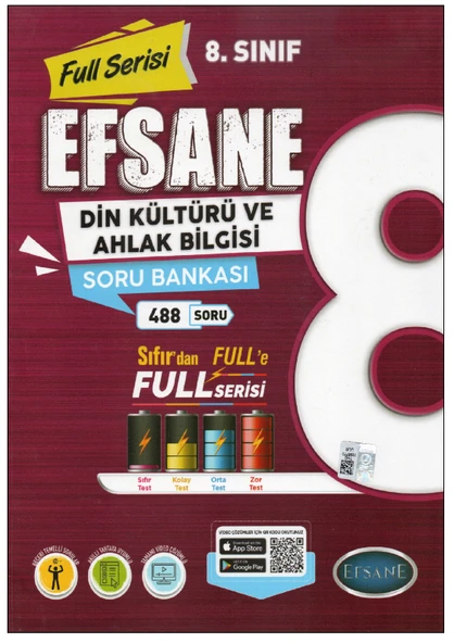 Efsane 8. Sınıf Din Kültürü ve Ahlak Bilgisi Soru Bankası ürün görseli 1