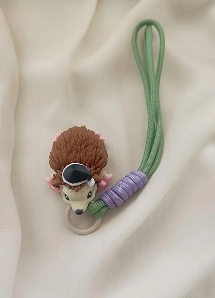 Anahtarlık Çanta Süsü Sevimli Kirpi Oynar Eklem Hareketli Oyuncak Yılbaşı Doğum Günü Hediye - Resim 5