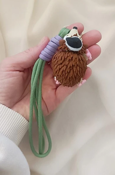 Anahtarlık Çanta Süsü Sevimli Kirpi Oynar Eklem Hareketli Oyuncak Yılbaşı Doğum Günü Hediye - Resim 7