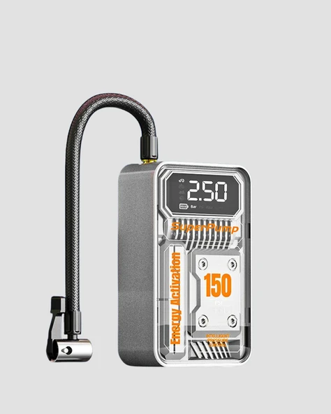 Taşınabilir Kablosuz Hava Pompası – 150 PSI Güçlü Basınç ve 6000mAh Şarjlı - Resim 2