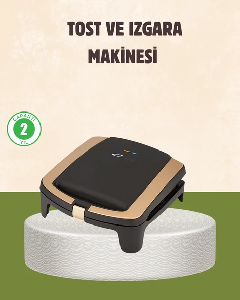 Tost Makinesi Isı Kontrollü 4 Dilim Kapasiteli ürün görseli 1