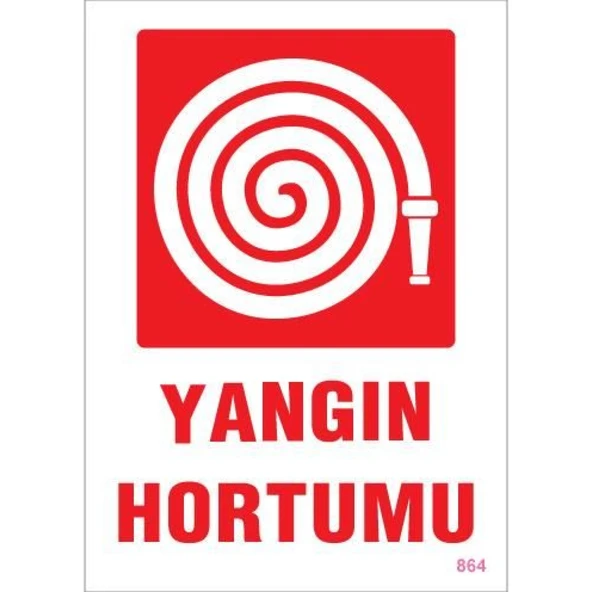 Yangın Hortumu Uyarı Levhası 25x35 KOD:864 ürün görseli 1